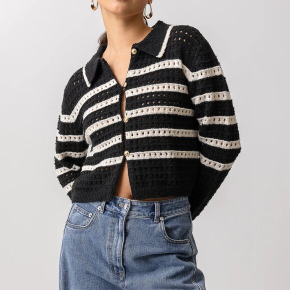 Line and Dot Let Me Be Cardigan size S - Picture 1 of 4